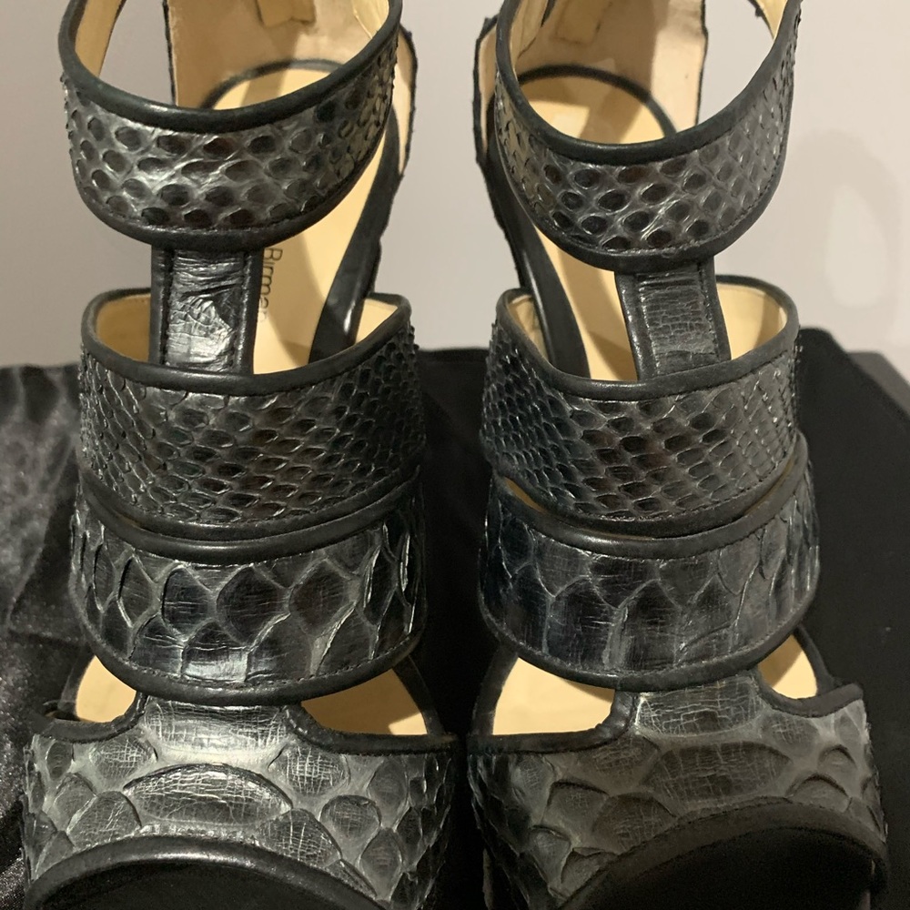 Alexandre Birman Snakeskin Platforms - Picture 3 of 7